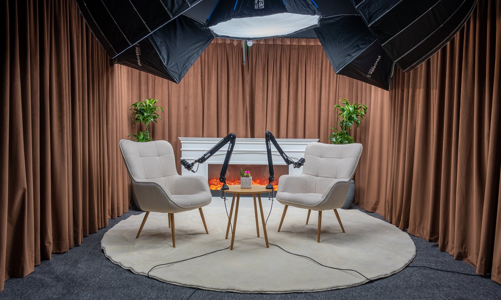 Vision Frame podcast studio setup